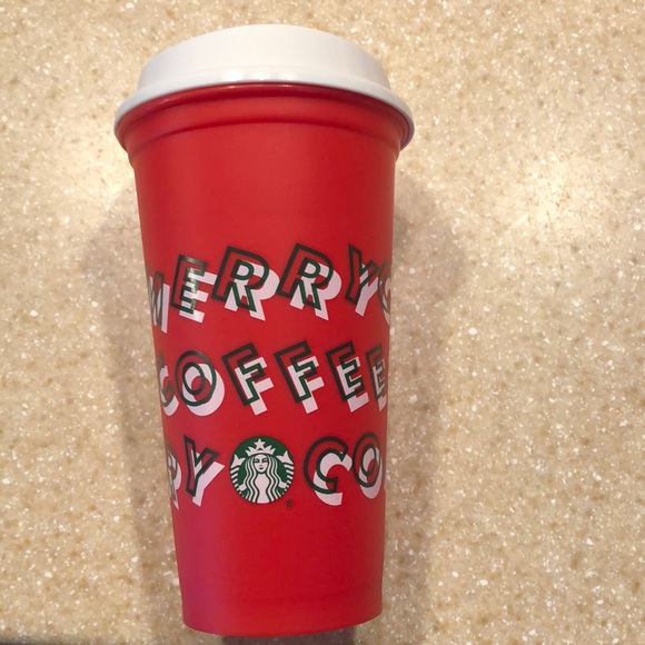 Starbucks Other - 👛4/$15 Starbucks reusable Christmas cup